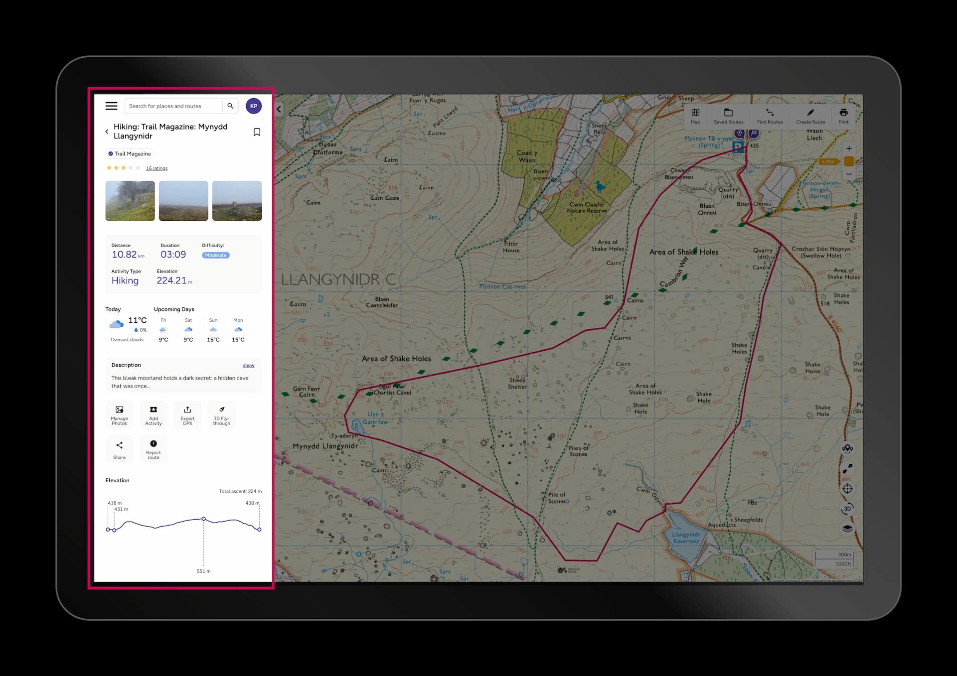 route info