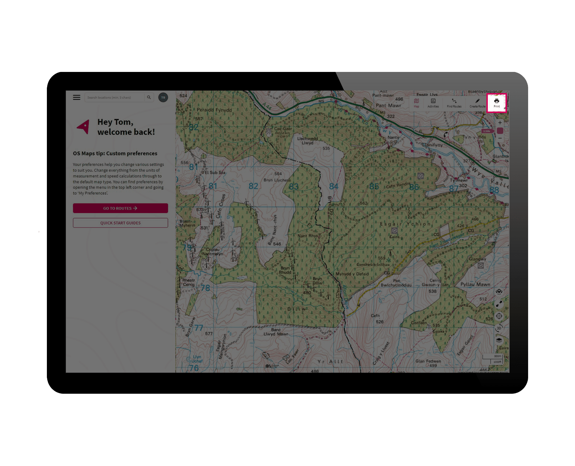 Explore main map