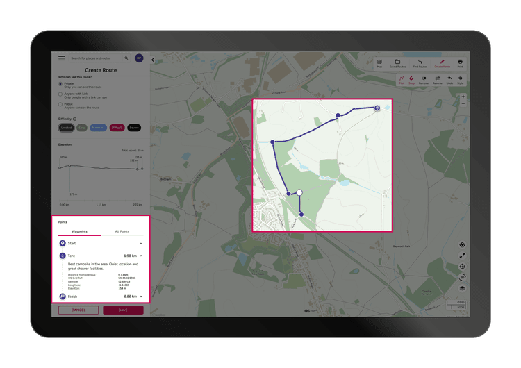Using Pins | Mark & Save Locations in OS Maps