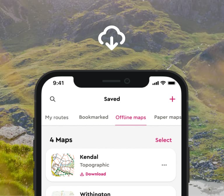 Person Using Os Map Plan Your Next Adventure | Subscribe to OS Maps