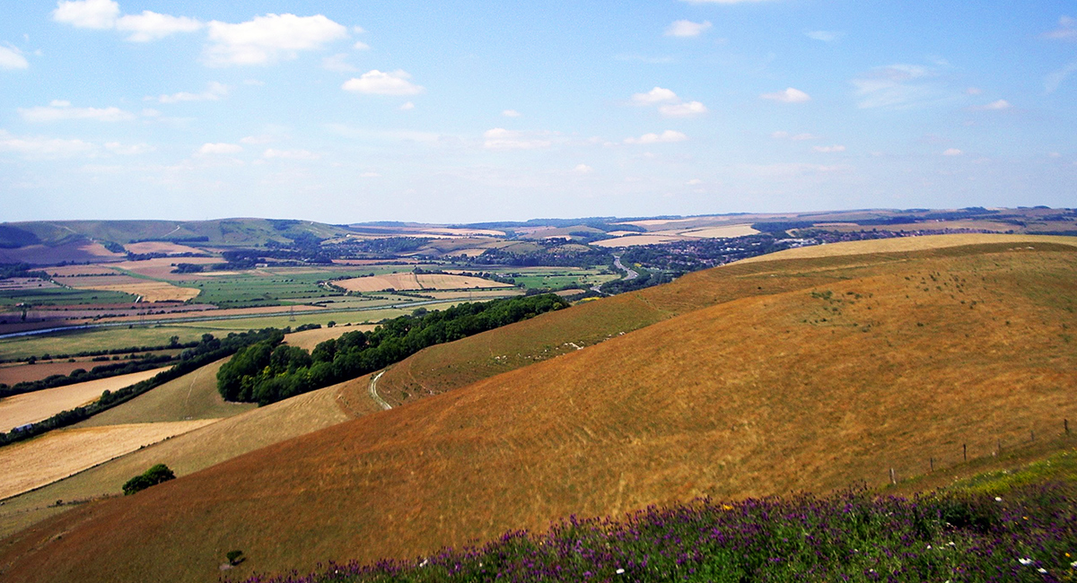 Westward from Mount Caburn - Image: SDNPA