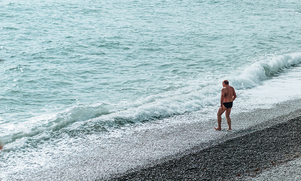 sea swimming January