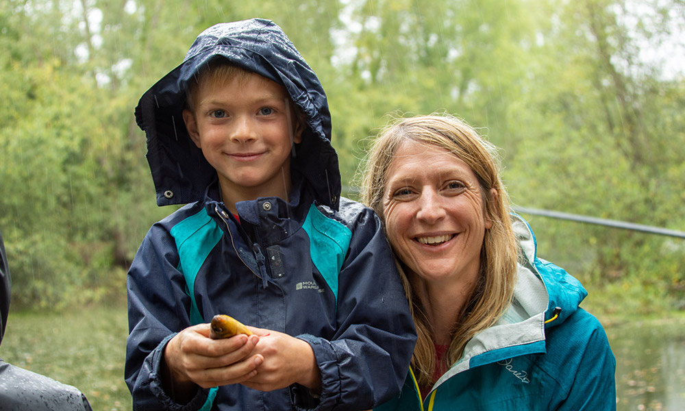 other and son fishing