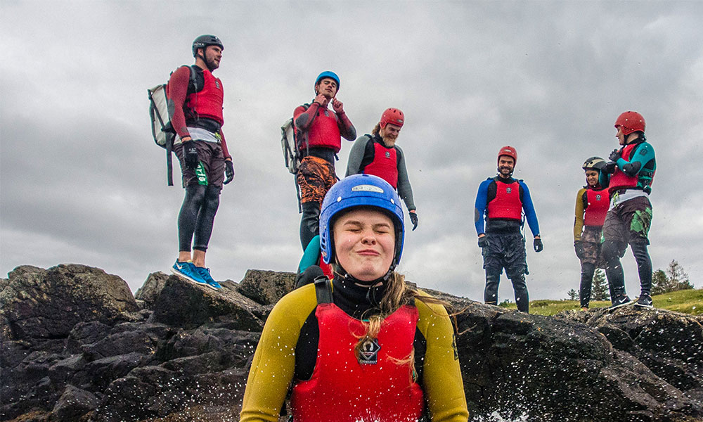 Coasteering on Raasay Island