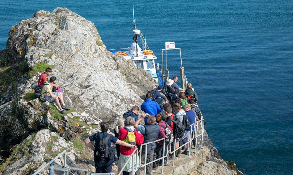 Skomer Island boat