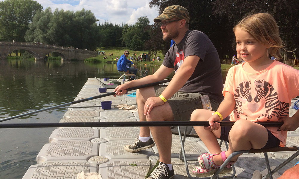 father and daughter finishing