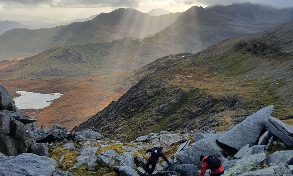 Summit slopes of Glyder Fach