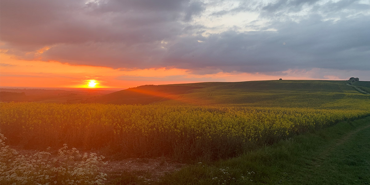 Sunrise on the Ridgeway