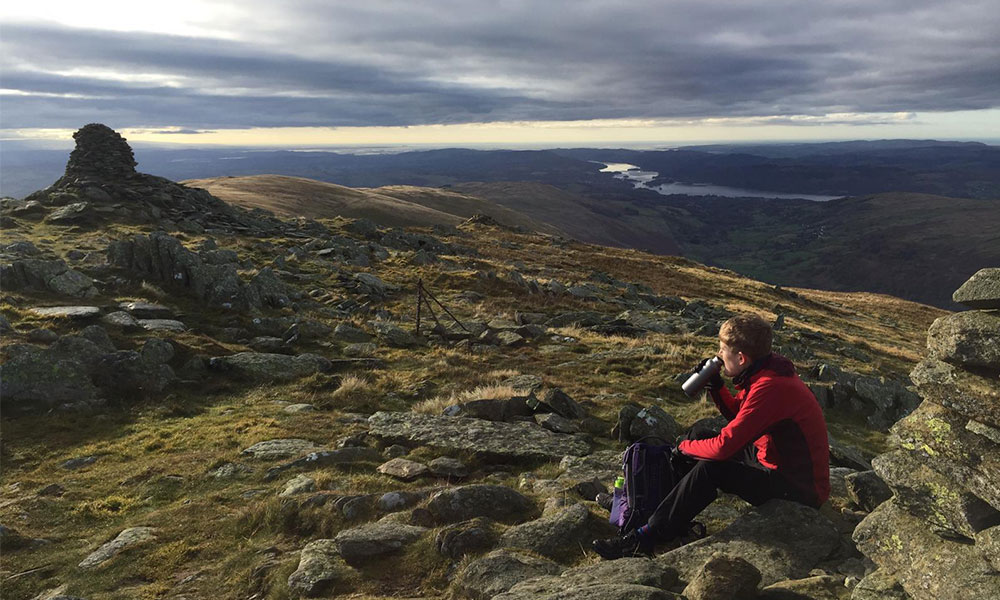 Alex finding peace in the mountains