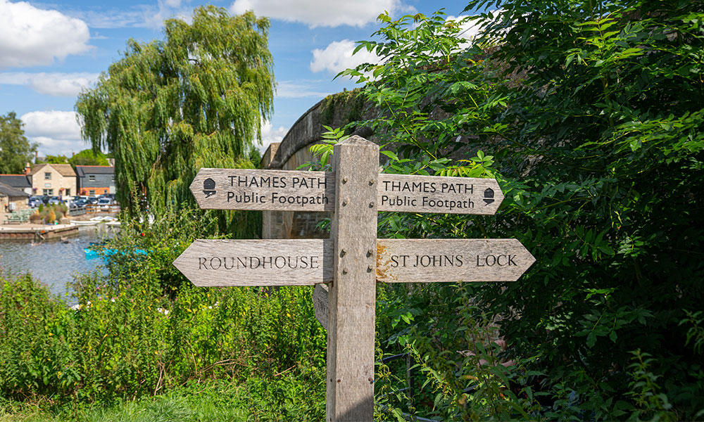 Thames Path Sign