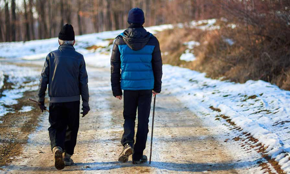 father and son walking 1000 miles&nbsp;