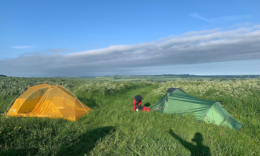 Wild camping ridgeway