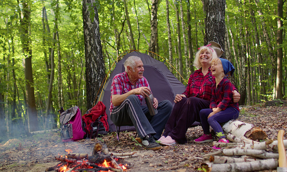 grandparents camping&nbsp;