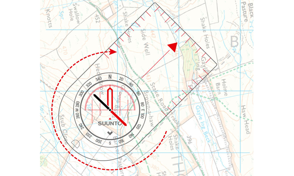 how to orientate a map