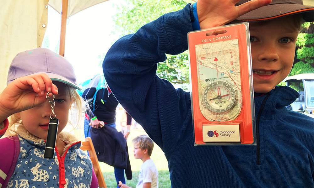 Children with OS compass