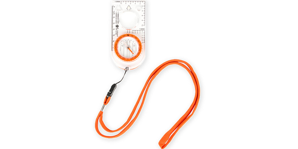 Orienteering compass