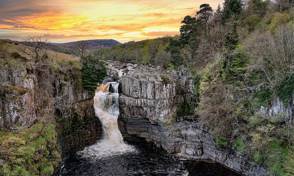 Teeside waterfall, North Pennines