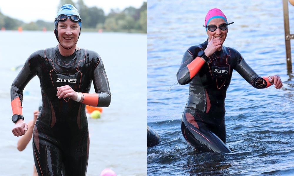 Sam Taylor swimming during a Triathlon&nbsp;