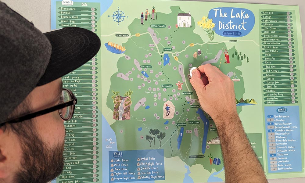 Lake District Scratch Off Map
