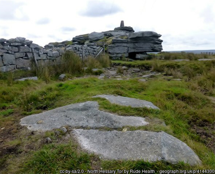 North Hessary Tor trig