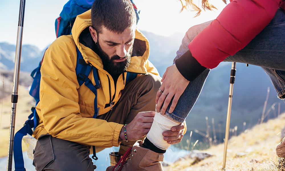 how to treat sprains when walking