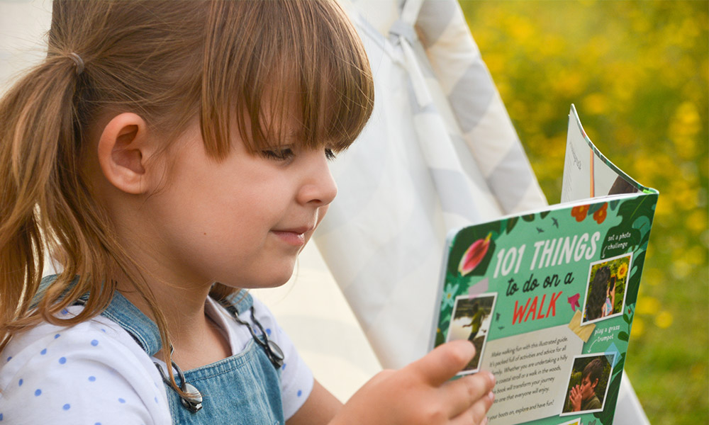 101 things to do on a walk book for children