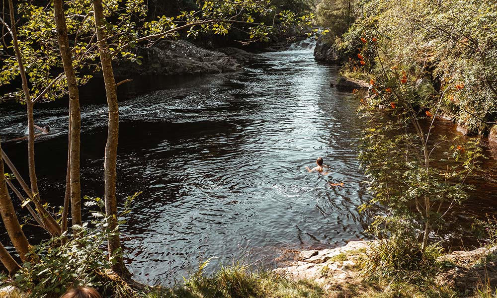 &nbsp;Linn of Tummel waterfall Perthshire