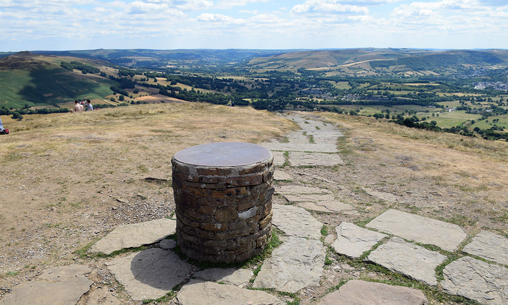 Mam Torr trig pillar - What is a trig pillar or trig point?