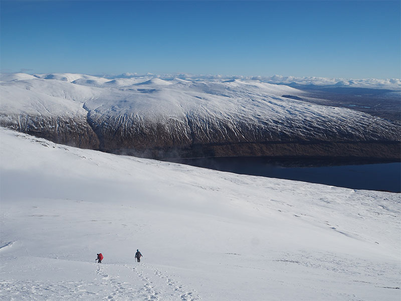 Views on the ridge towards Stob a’ Choire Mheadhoin