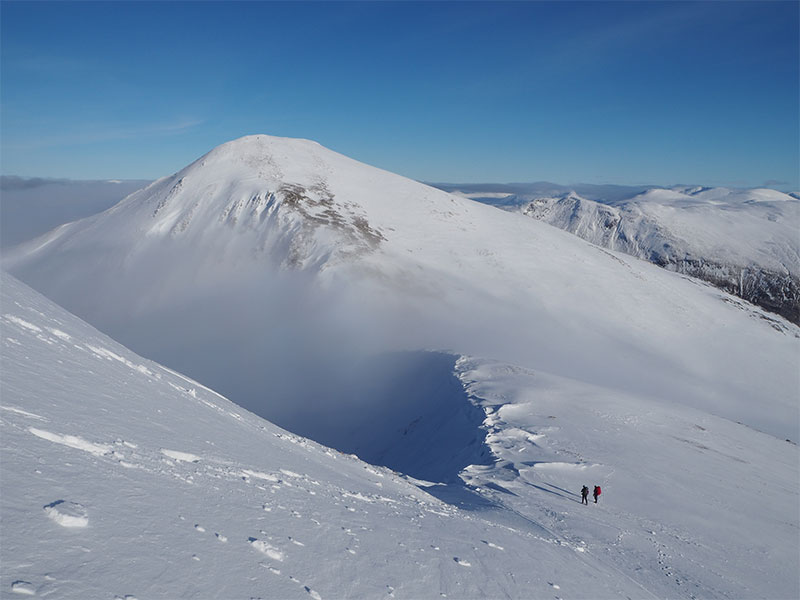 Views on the ridge towards Stob a’ Choire Mheadhoin