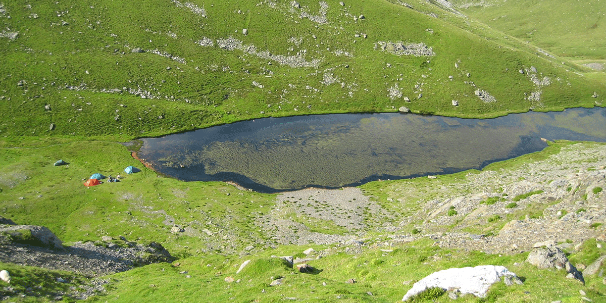 Cwm Caseg tarn, Snowdonia