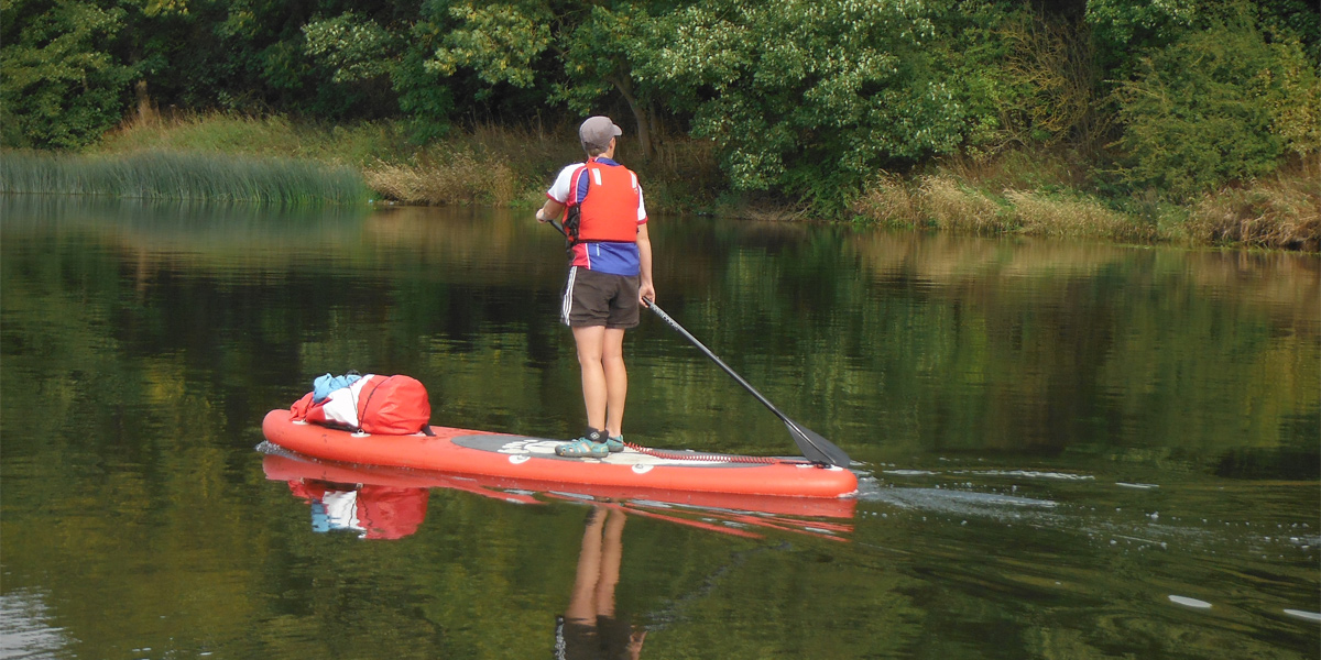 SK 693 445 Relaxing paddling on day 4, better weather, better at paddling