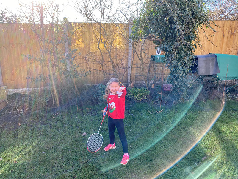 David, Potty Adventures, kids playing badminton