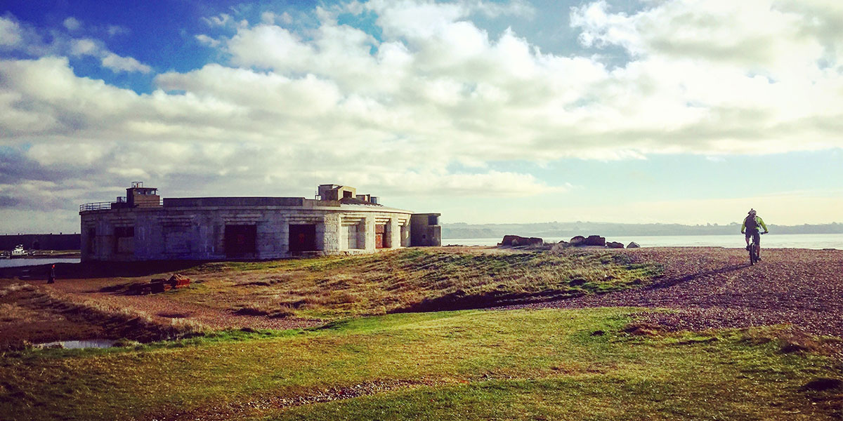 Cycling across the headland