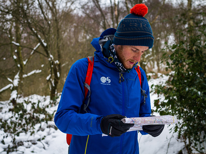 Rory checking his map
