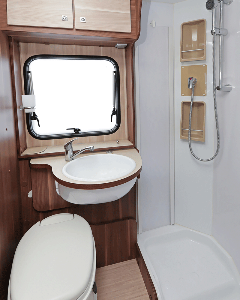 Motor-home bathroom