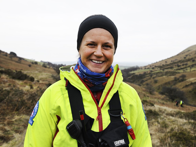 Jess Moon Bowen, from Brecon MRT. Photo credit: Nigel Millard