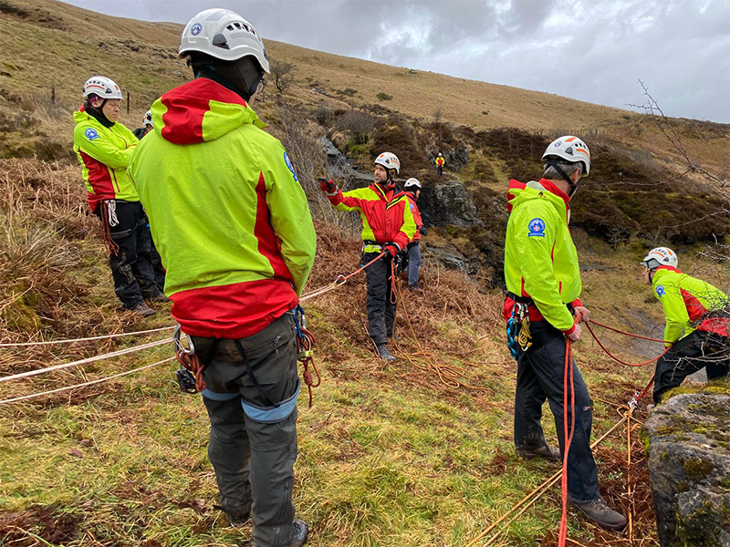 Brecon MRT training session