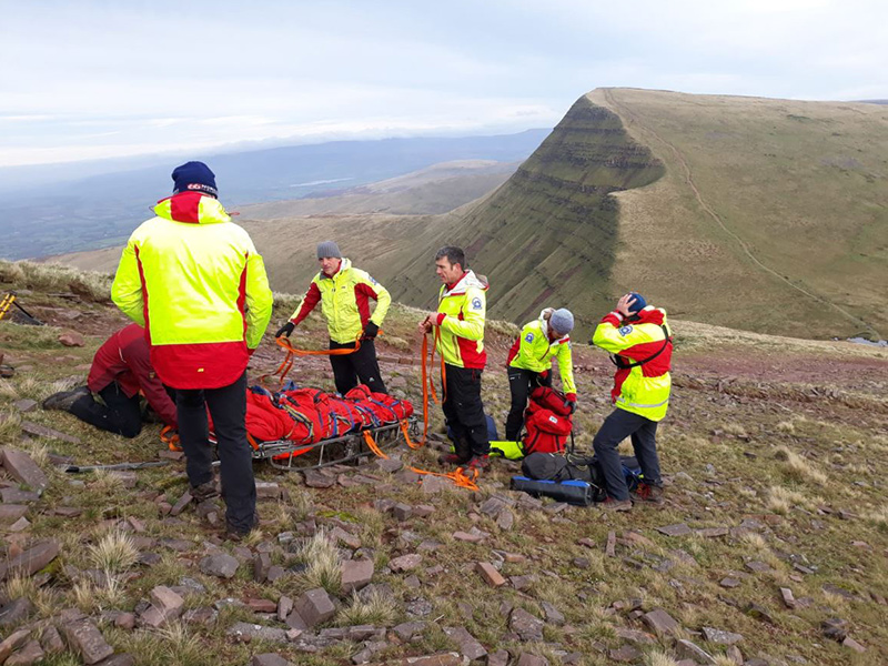 Brecon MRT training session