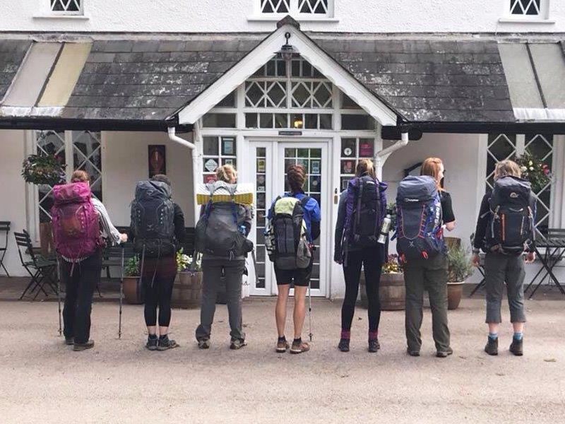 Phillipa and her walking friends