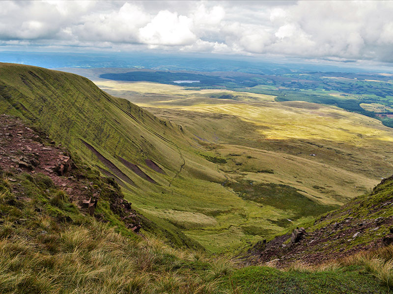 Views across the mountains