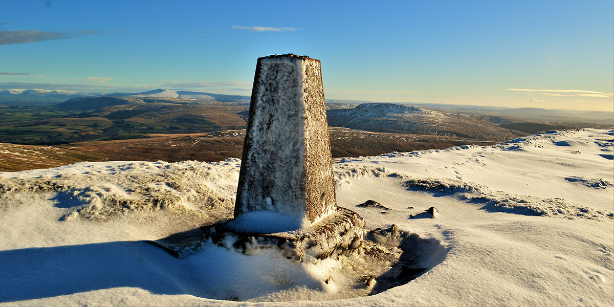 Trig pillar at summit