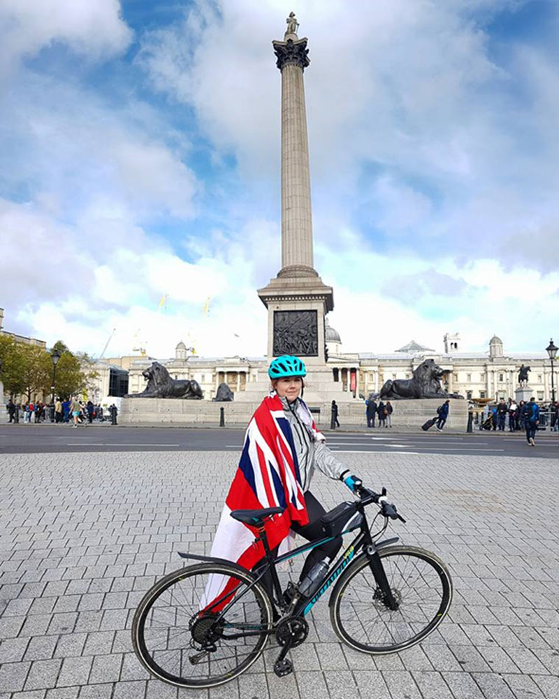 Kate at the finish line!