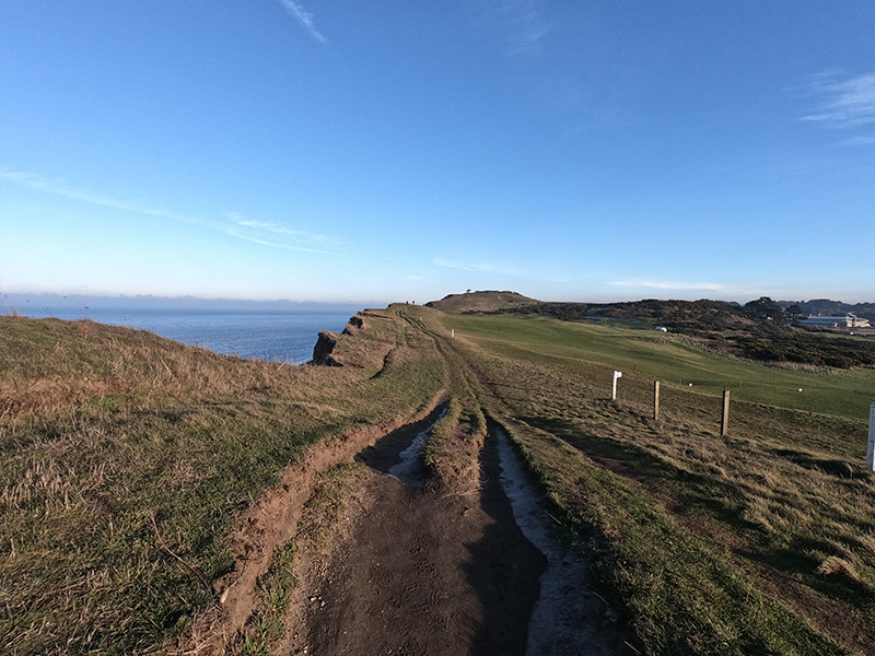 A view from the clifftops towards Sidestrand