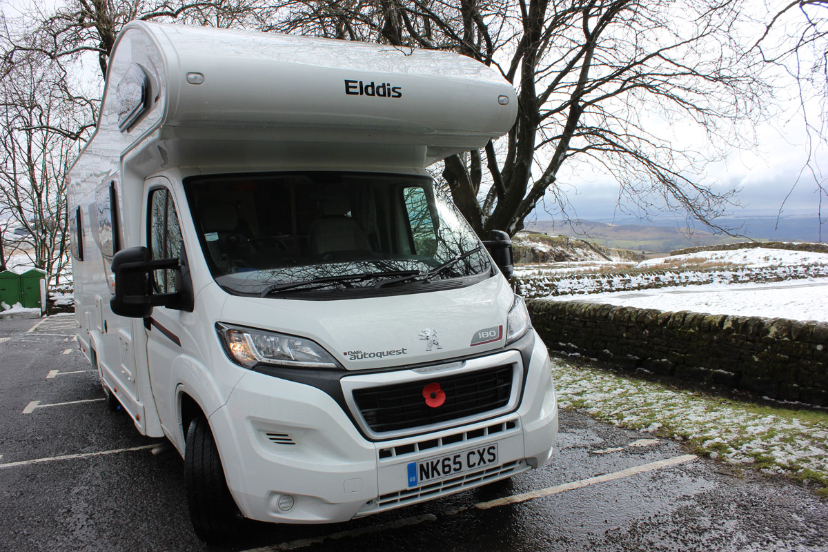 Our faithful Elddis AutoQuest motorhome waiting patiently
