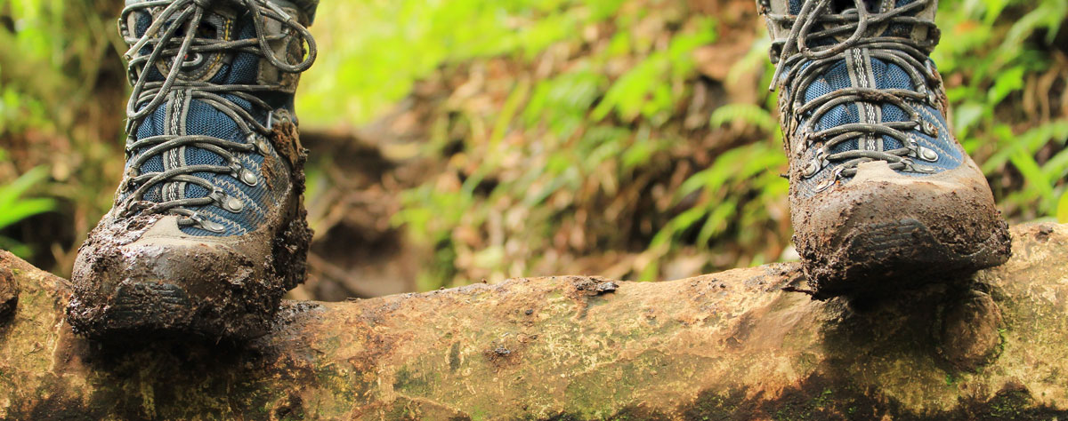 Fabric walking boots are lighter, but harder to clean
